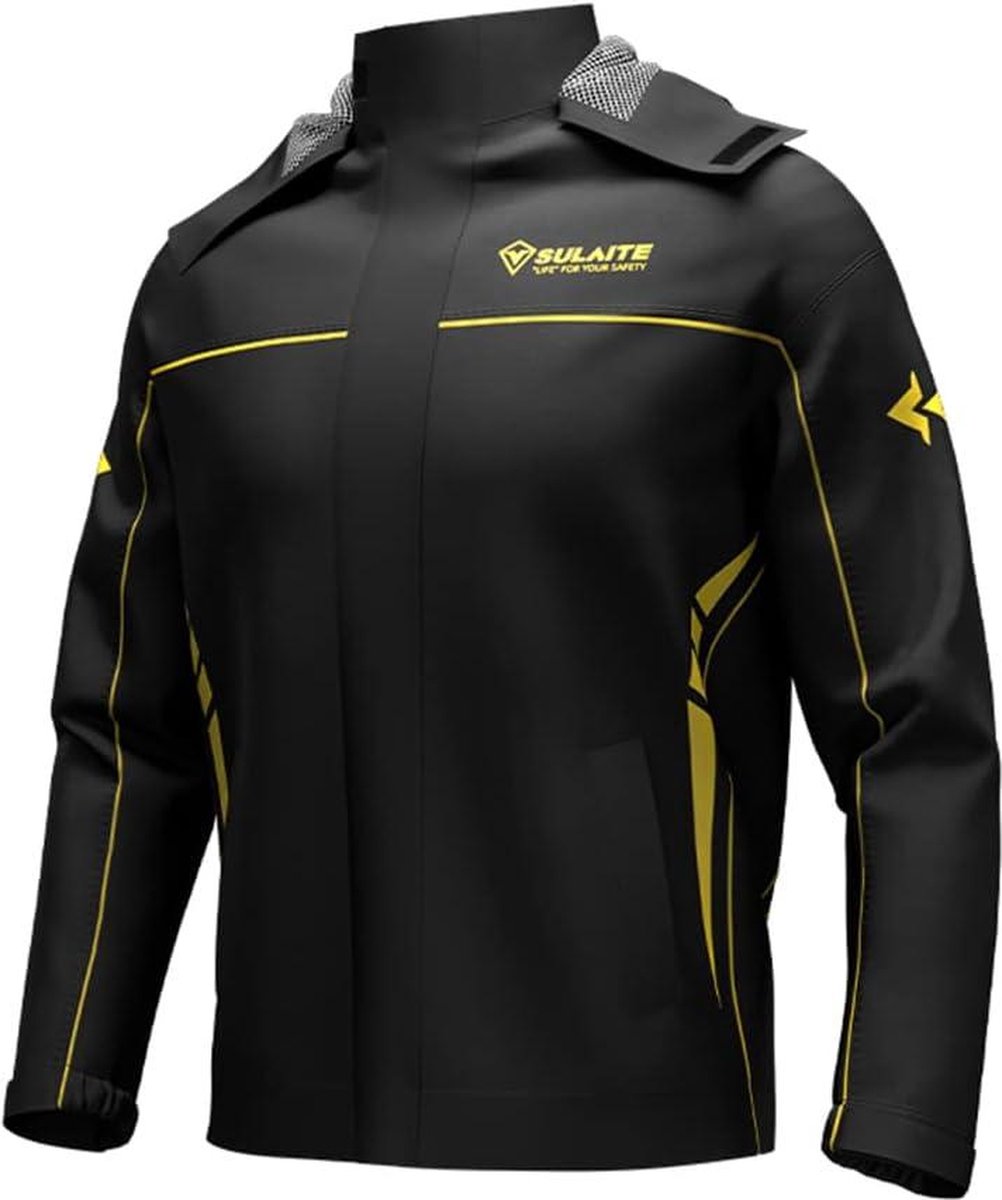 Motorfiets regenpak voor heren en dames - Waterdicht fietskleding regenpak - Jas en broek met opbergtas