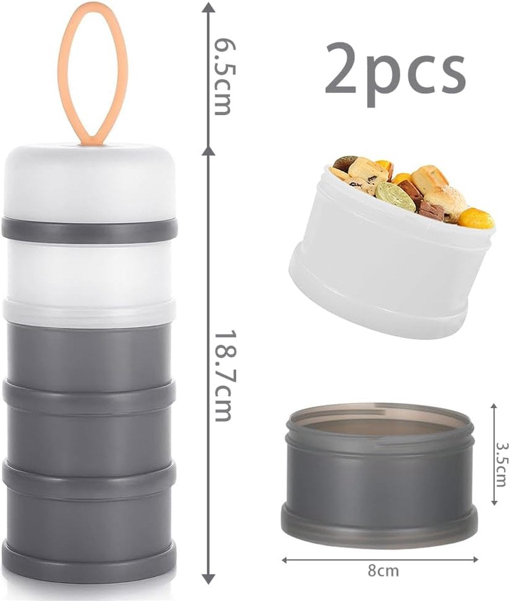 Melkpoeder doseerdoosjes - Melkpoeder toren - Melkpoeder - Bewaardoos - Container - Must have!