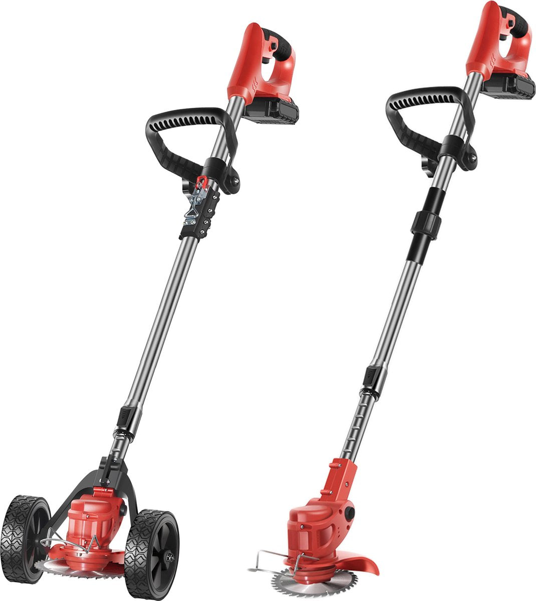 TGT500W-Premium - Grastrimmer - Bosmaaier - Grasmaaier - Op Wielen - Draadloos Met 2x Accu