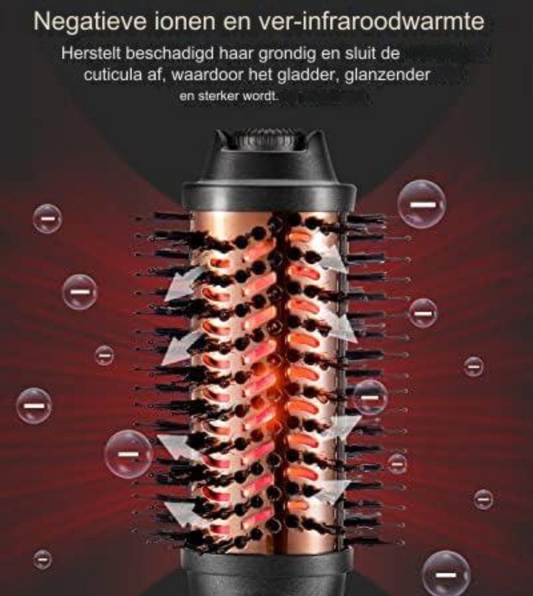 Rotating Hot Air Brush - Rotating Curling Brush - Rotating Hot Air Brush for Short Hair - Rotating Hot Air Brush - Rotating Hot Air Brushes - Green