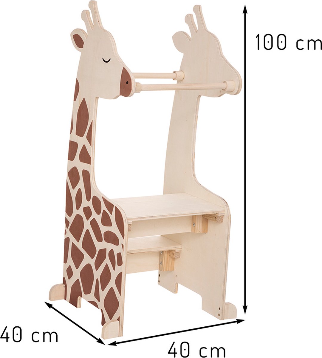 Leertoren - Opstapkruk voor Kinderen Giraffe