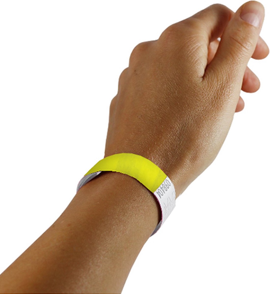 1000 pieces Tyvek Wristbands - 19 mm - festival wristbands - corona wristband - neon yellow