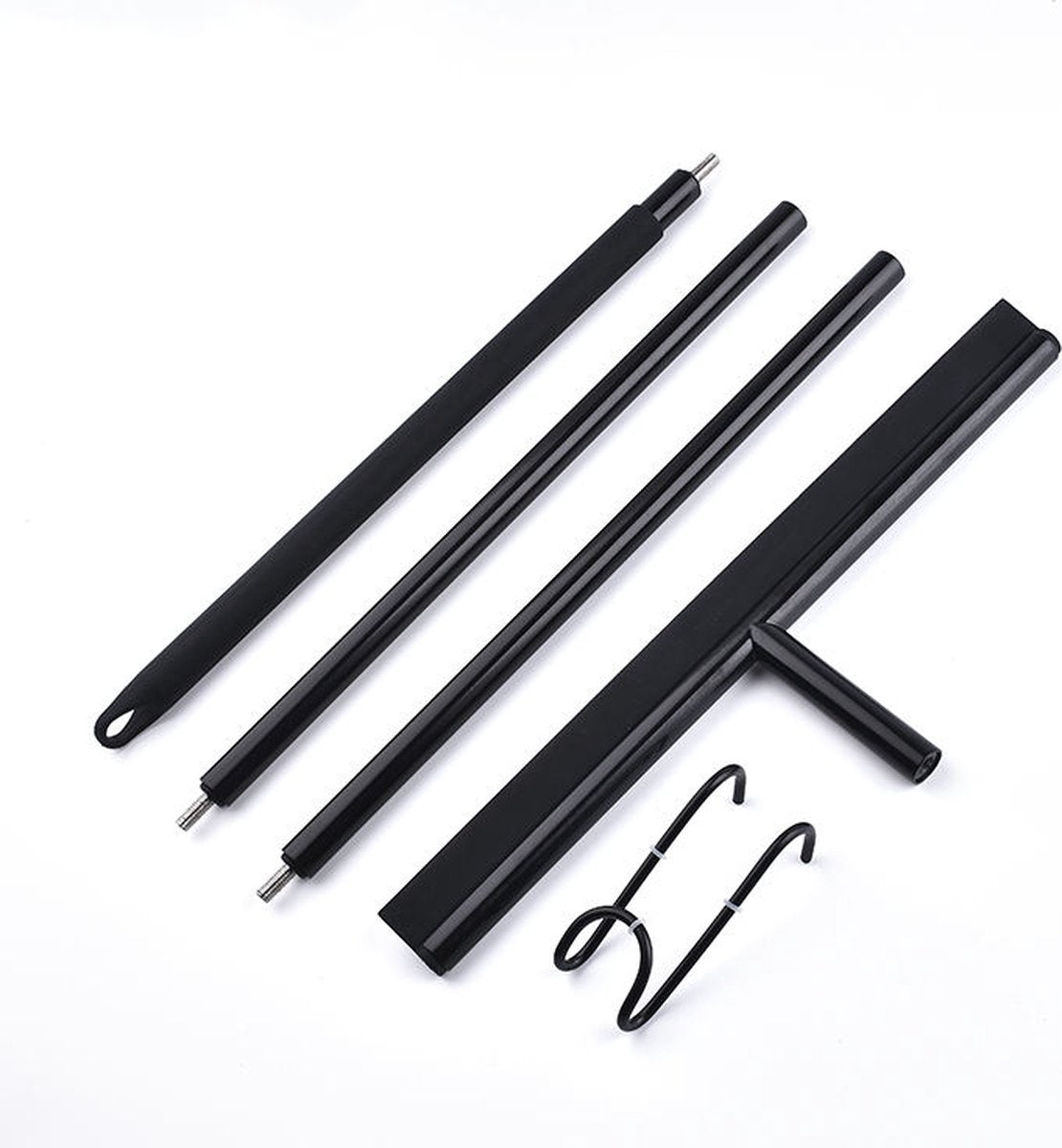 Vloertrekker met steel - brede wisser - vloerwisser - douwtrekker - vloertrekker badkamer - trekker douche - badkamer accessoires