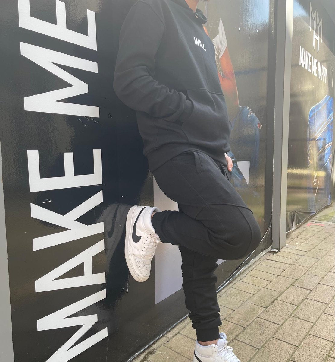 Cotton suit - Men Tracksuit Men Set Brand Sport Jacket + Pants Set Fashion Casual Tracksuit Men Clothing - S