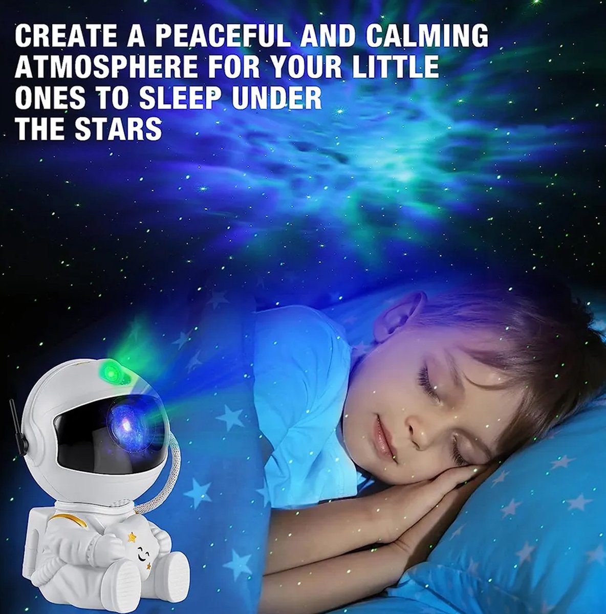 Astronaut nachtlamp kinderkamer - Projector - Sterrenhemel - Afstandsbediening - Kinderkamer - SSlaapkamer - Ruimte