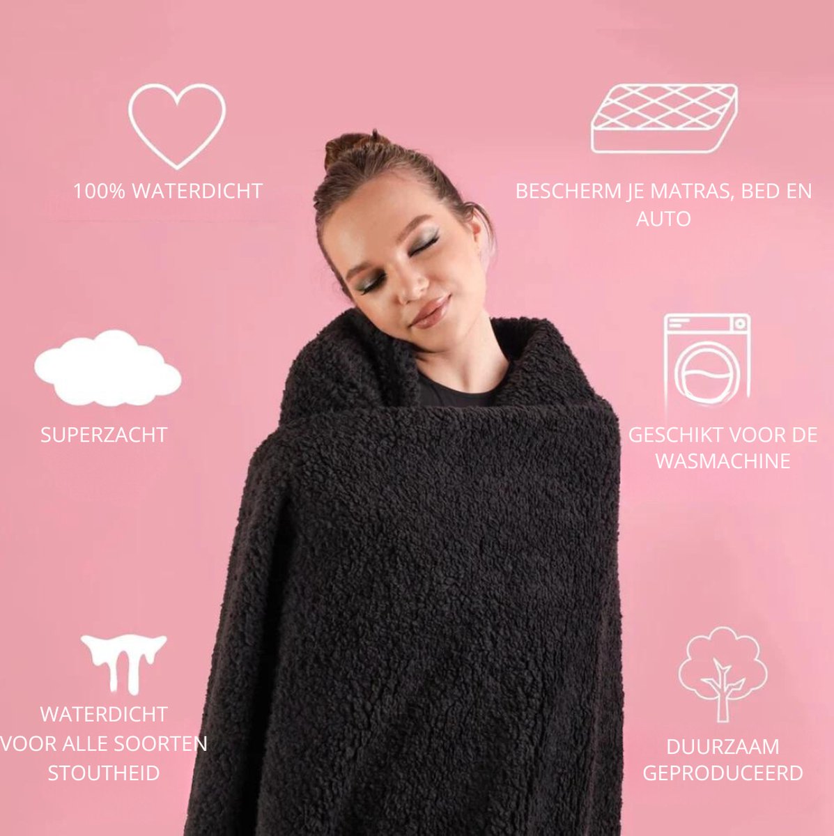 Love Blanket - Waterproof deken - Voor intimiteit - 145x165CM