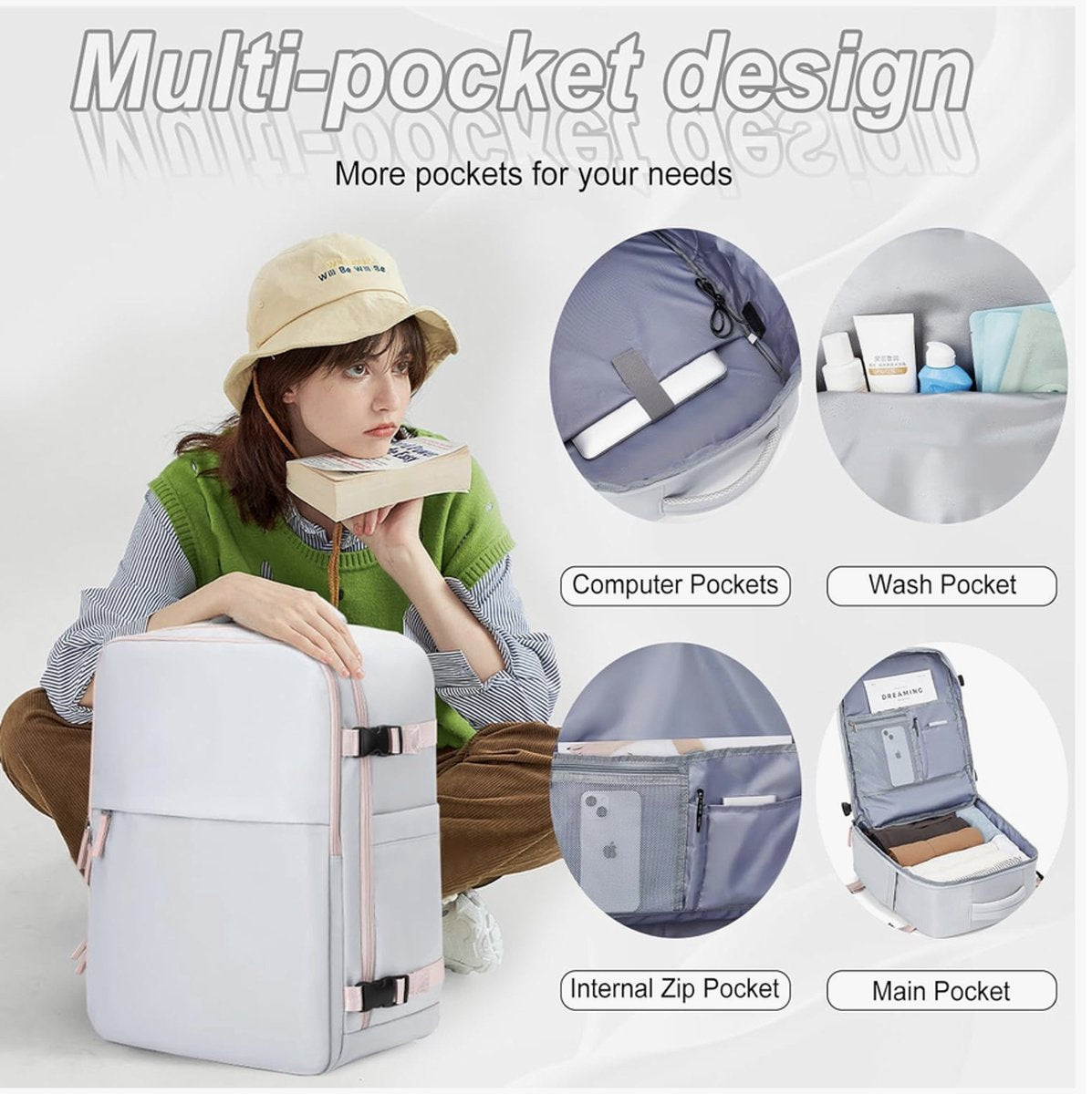 Ryanair handbagage 40x20x25 Cabinetas onder de stoel 45x36x20 Nieuwe Easyjet handbagage reistas Cabineformaat rugzak, handbagage Tas Rugzak Casual dagrugzak Schooltas