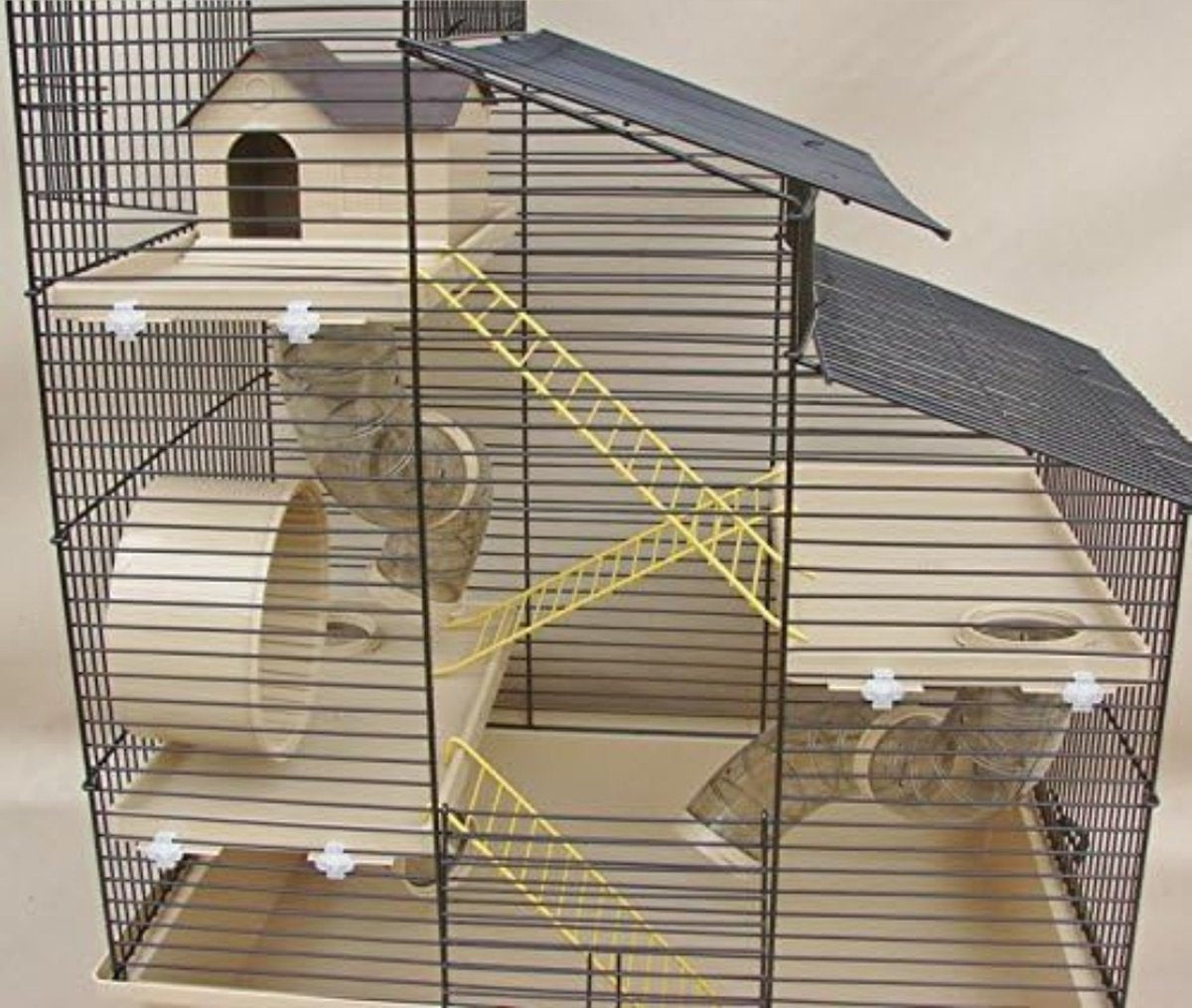 Hamsterkooi - Hamster kooi - Hamster bodembedekking - 62 x 56 x 38cm