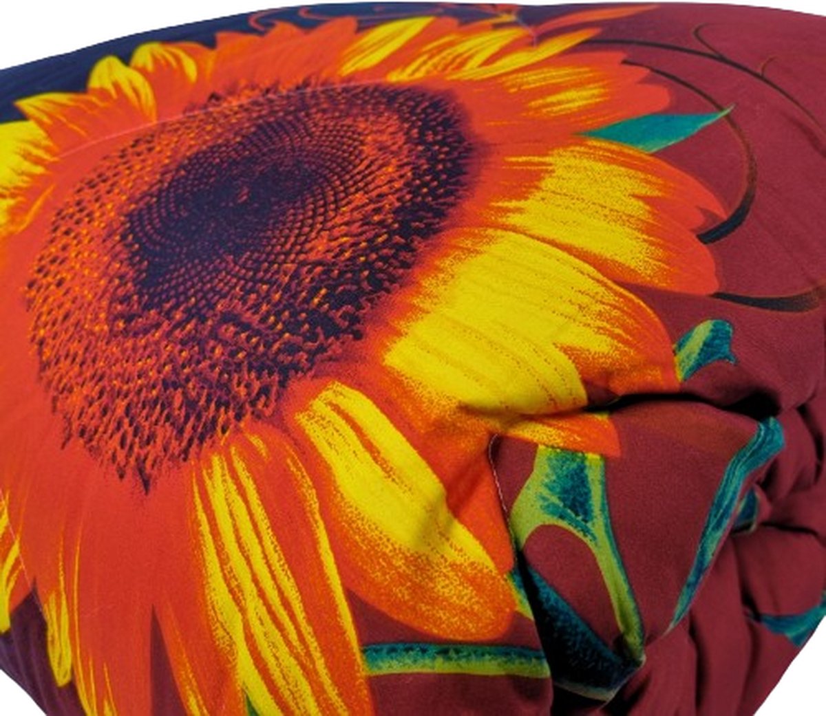 Printed Duvet Sunflower 200 x 200 cm - Coverless/Washable/Without Cover