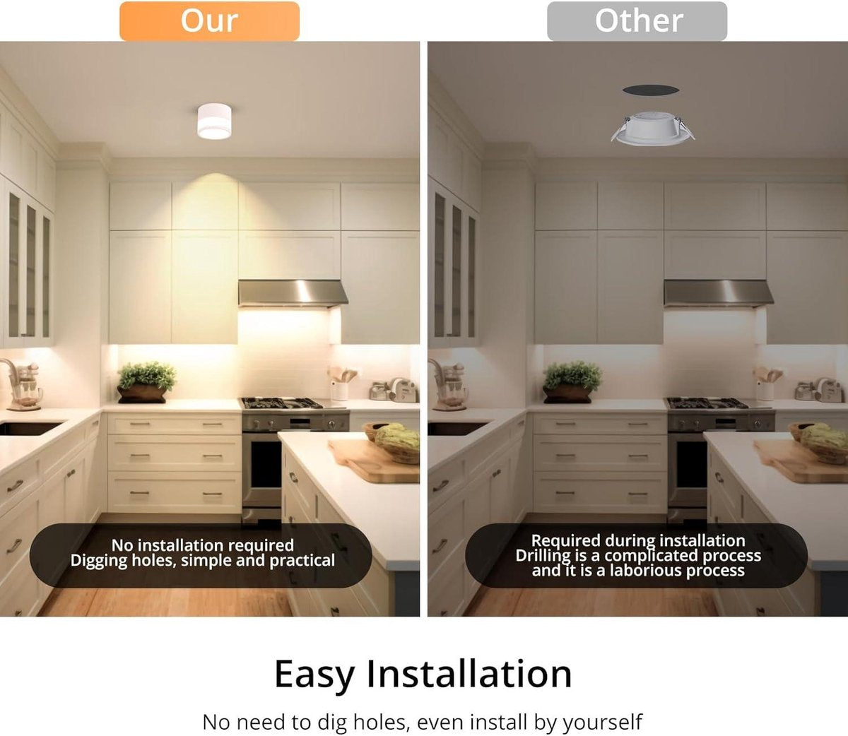 Badkamer Plafondlamp - Badkamerlamp Plafond IP65 Opbouw LED 12W 3000K Warm Wit Ø10cm Aluminium IP65 Badkamerlamp
