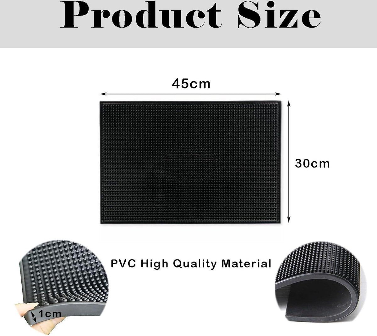 Antislip siliconenmat voor koffiezetapparaat - accessoires voor volautomatische koffiemachine - sapcentrifuge onderlegger - gestabiliseerd - beschermt tafelbladen