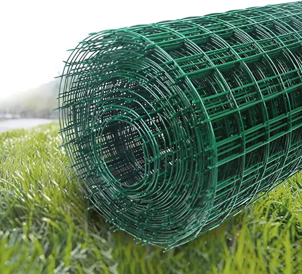 Garden mesh - Green - 1 x 30 meters - Mesh size 6 x 6 cm - Wire thickness 2.5 mm - Mesh - Fence - Gate - Landscaping