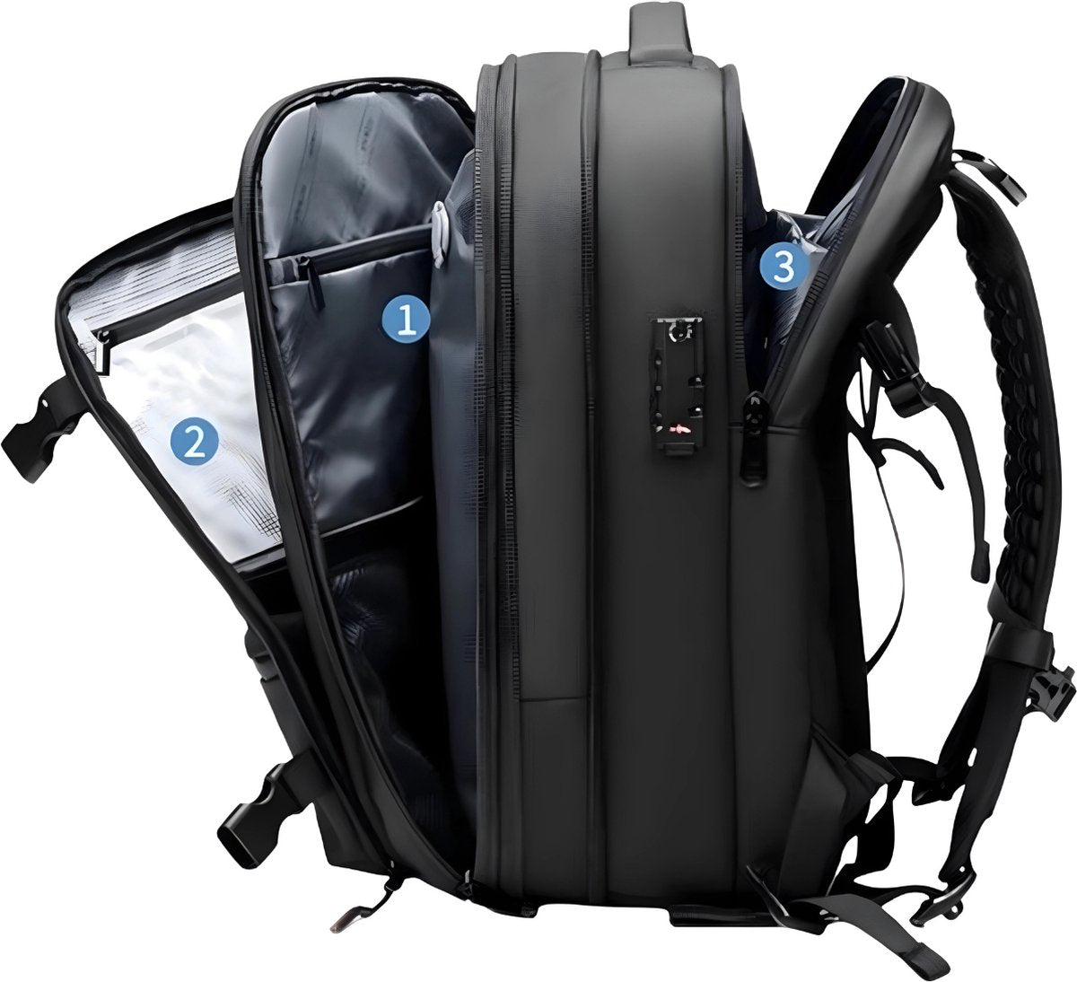 Vacuum Backpack - Airbag - Travel Bag - Hand Luggage - Large Travel Backpack for Men and Women