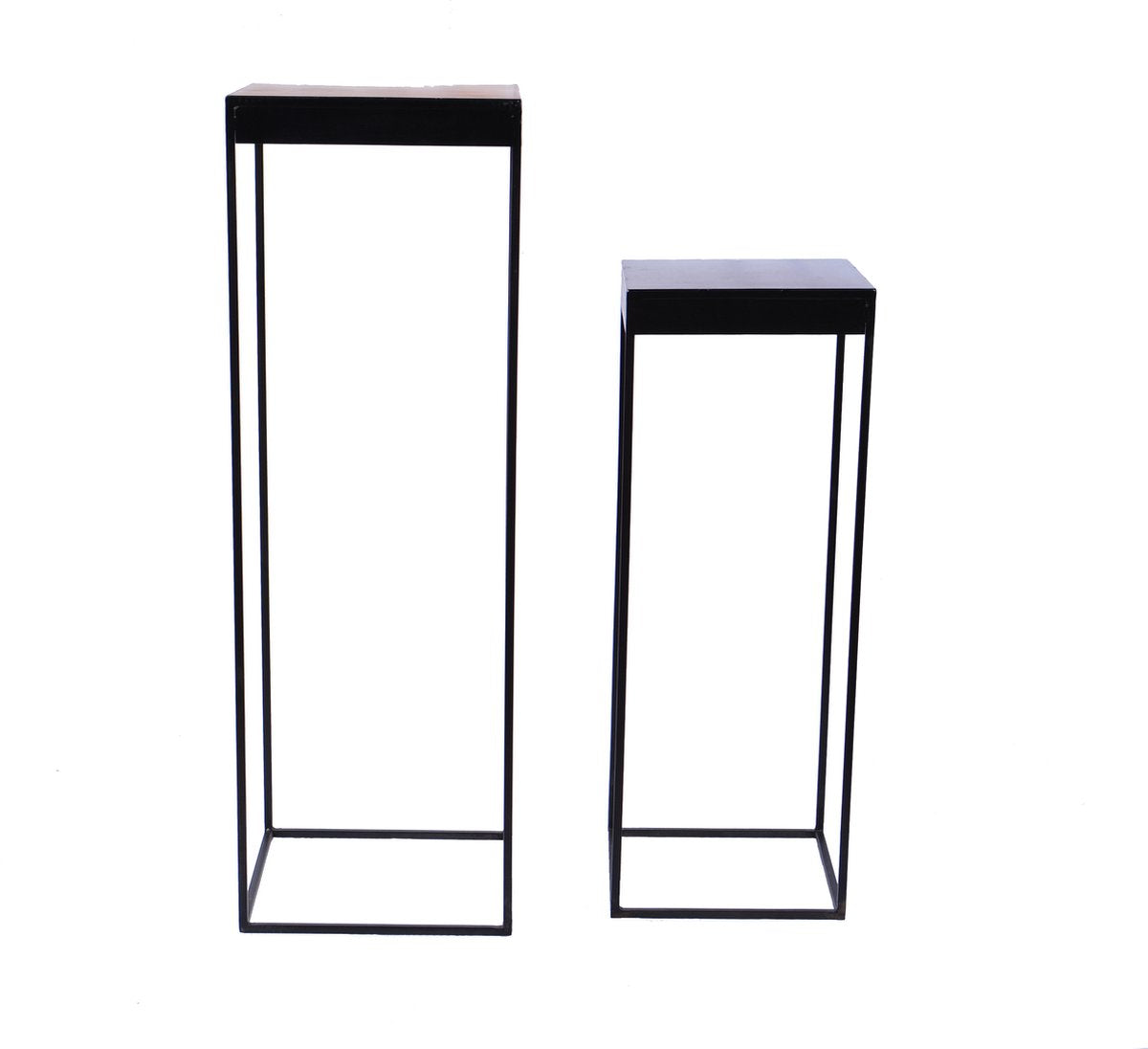 Plantentafel vierkant - 2-delig – stalen frame - handgemaakt – duurzaam & elegant!