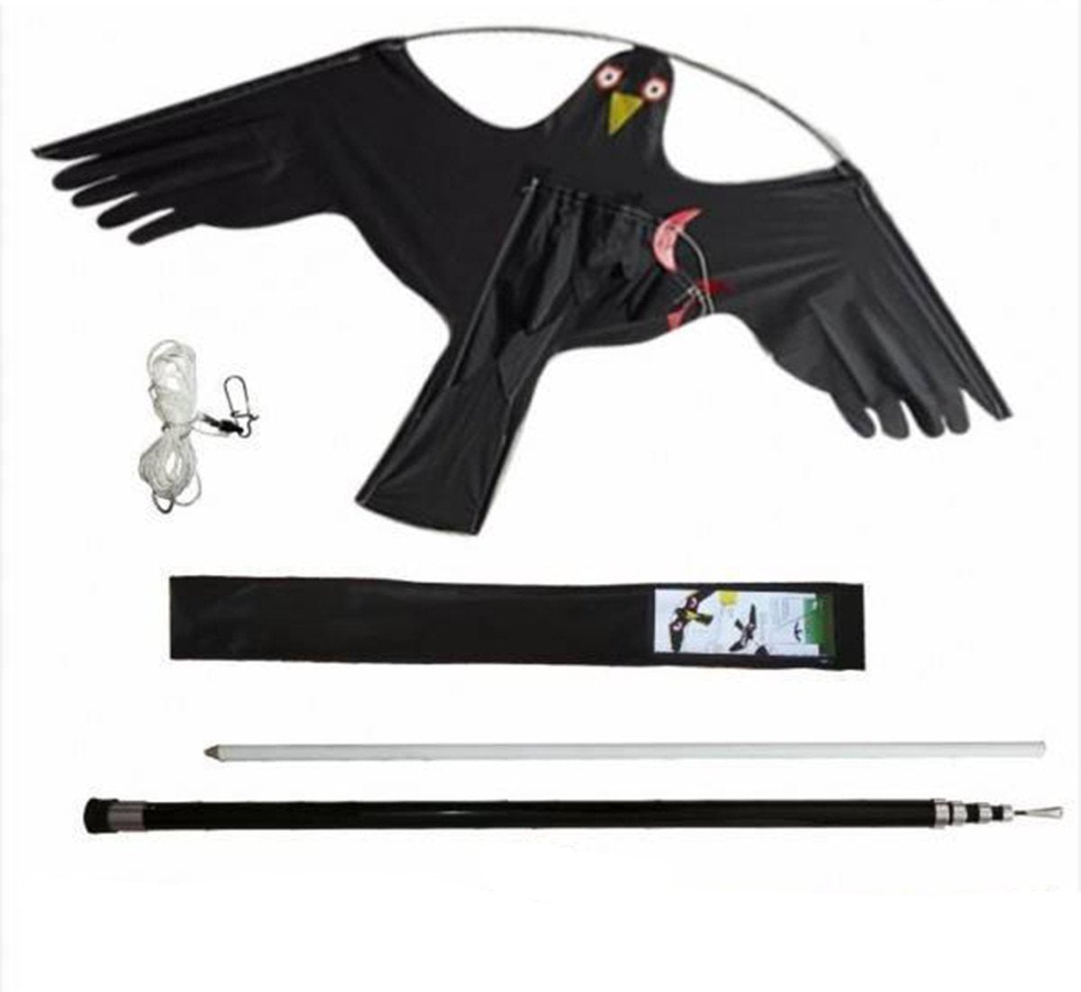 Flying Hawk vogelverschrikker 7 meter set