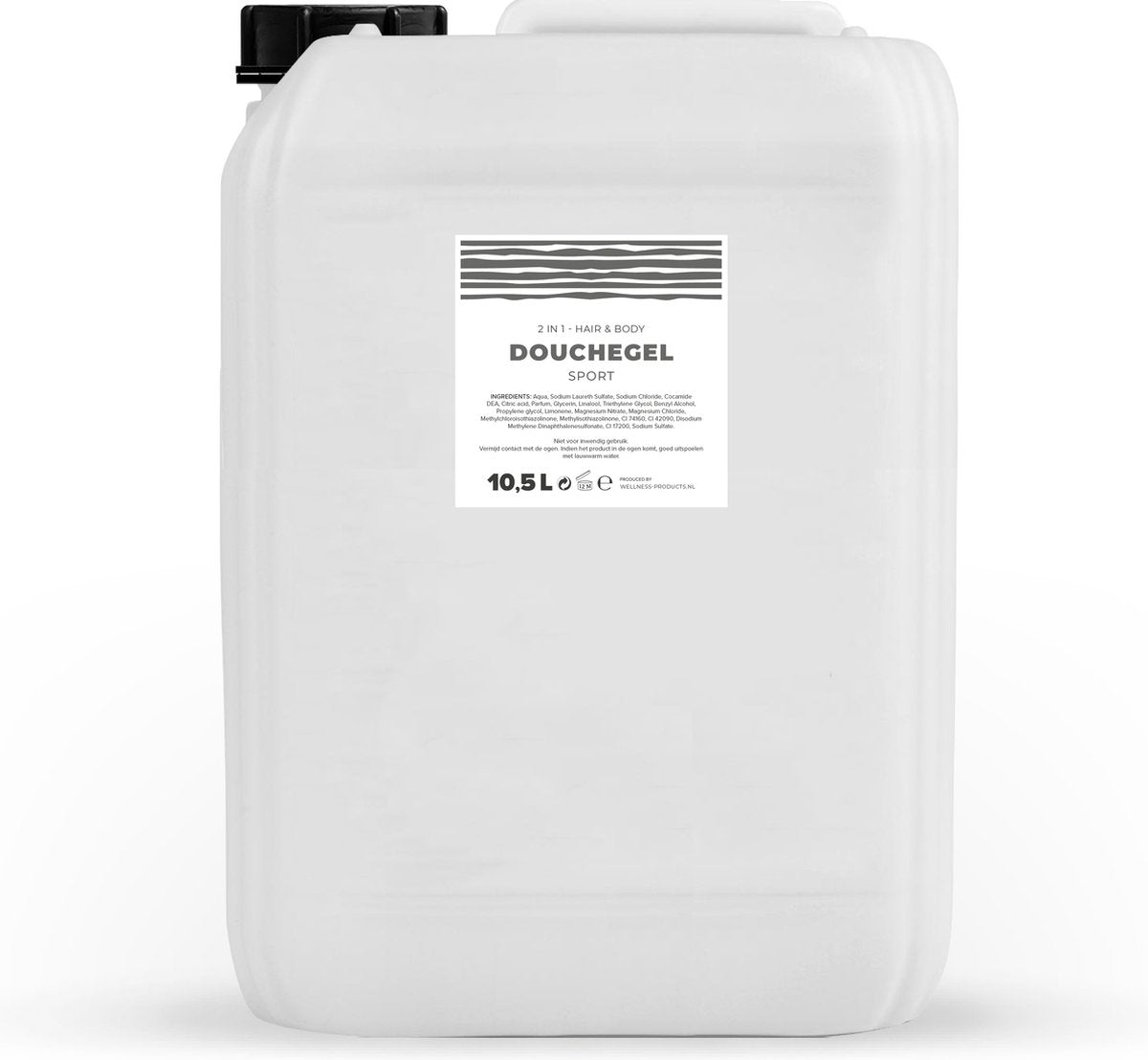Shower gel - Sport - Transparent - 10.5 Litres - With Pump - Jerry can - Refill Q1