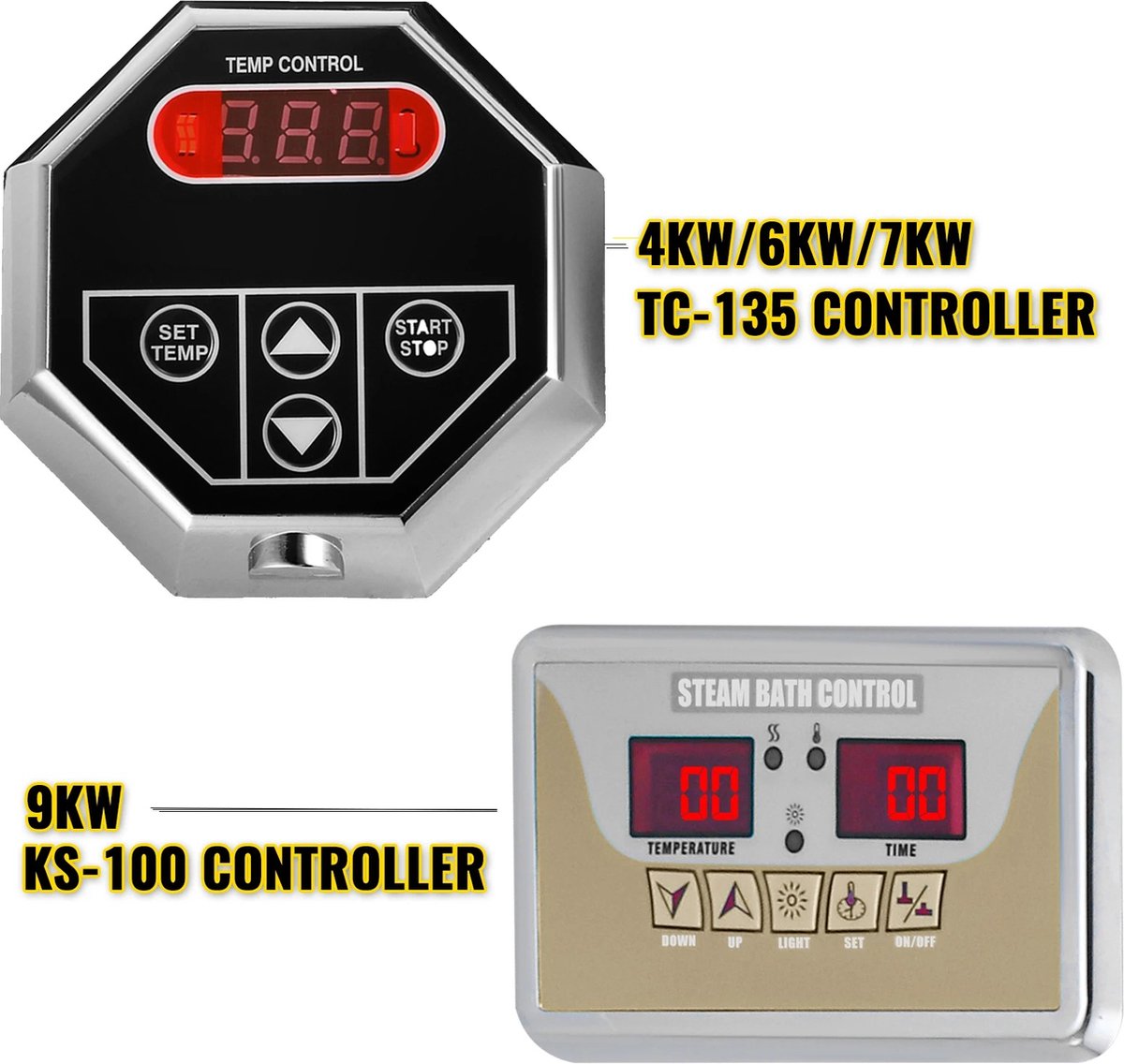 Steam generator - Steam generators - Digital controller - Home steam shower - Sauna - Spa - Steam bath - 6 KW - 220V/240V
