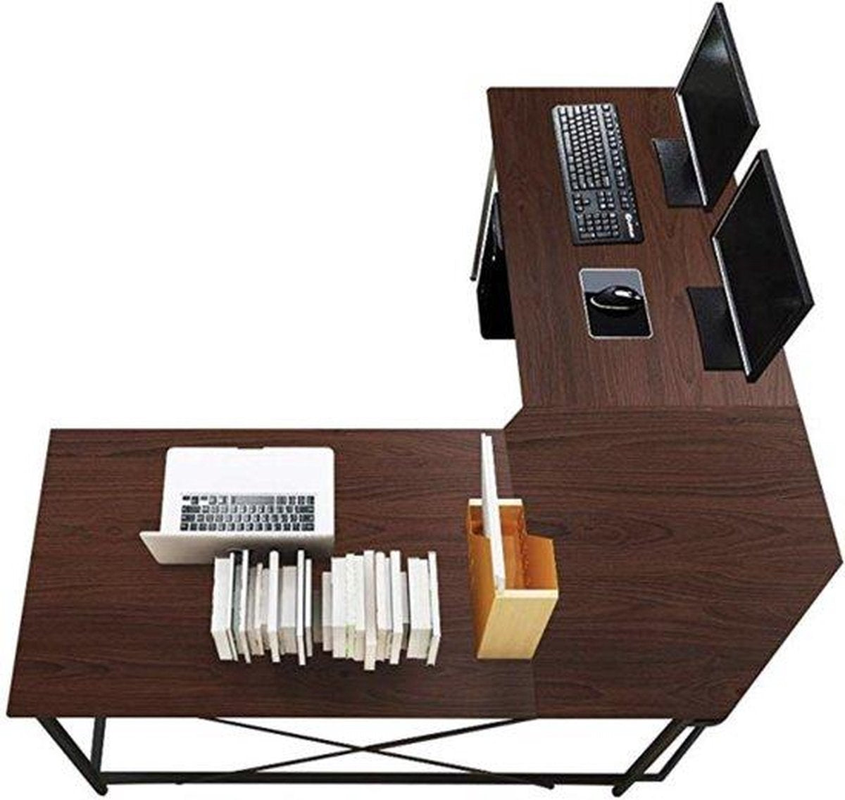Industrial corner desk - various colours, MDF