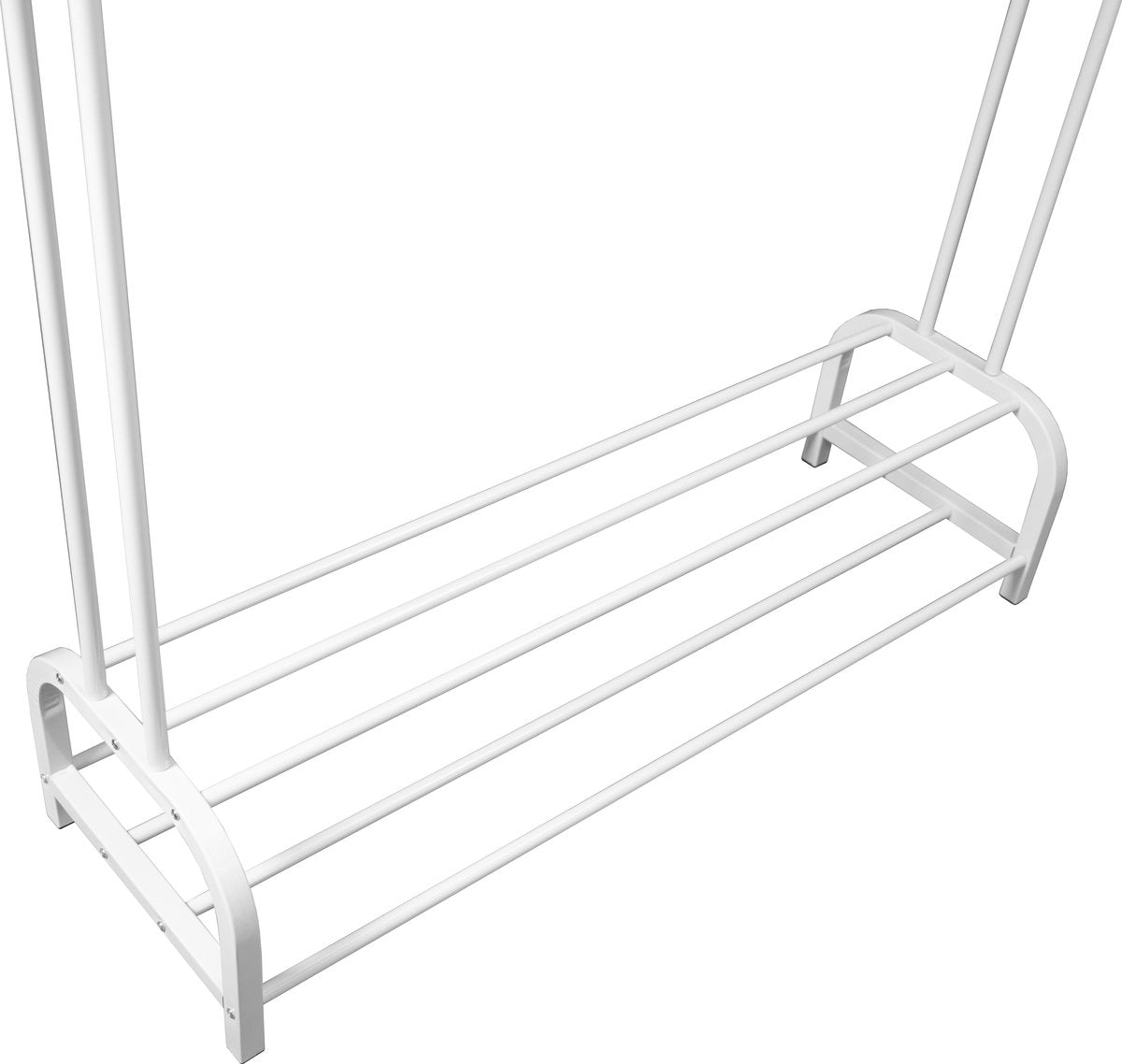 LG Life’s Green XL Kledingrek - Dressboy – Wit – Metaal – Garderoberek met ophanghaken – H146xB110xD35 cm