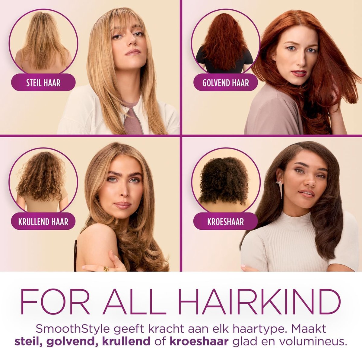 Hair Dryer Brush - Electric Hair Brush - Curling Brush - Straightening Brush - Brush Hairdryer