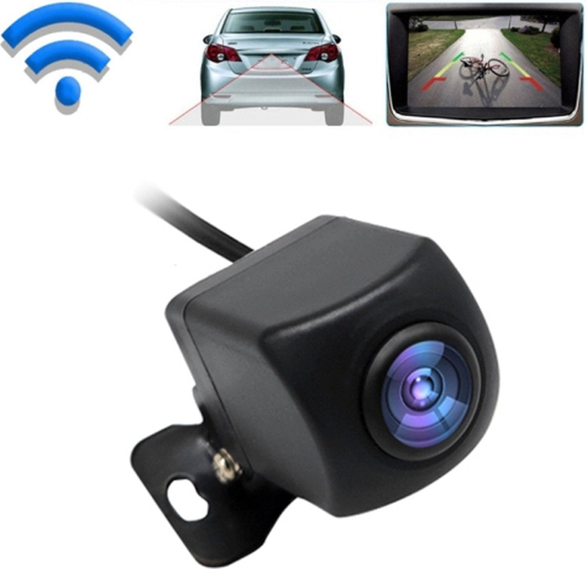 Auto WiFi draadloze achteruitrijcamera achteruitkijkcamera groothoek dodehoekcamera