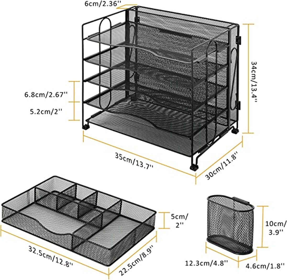 Premium Kantoor Organizer – Bureau Organizer – Kantoorartikelen – Bureau-opberger – Burearek – Kantooraccessoires – Premium kwaliteit