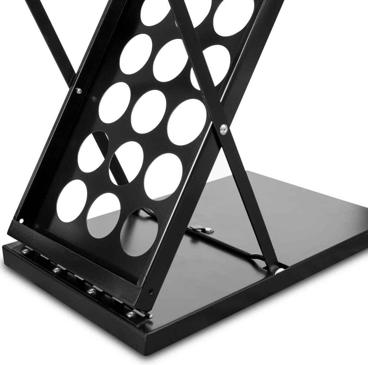 BOSTON - BROCHURE STAND - A4 - Foldable Metal Catalogue Display - Black
