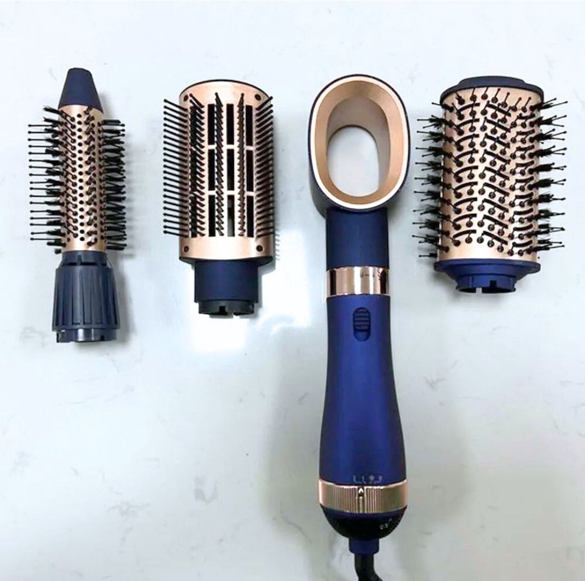 Airwap - Airstyler met 4 opzetstukken - 4-in-1 Multi Styler - Goud/Zwart/Heteluchtborstel