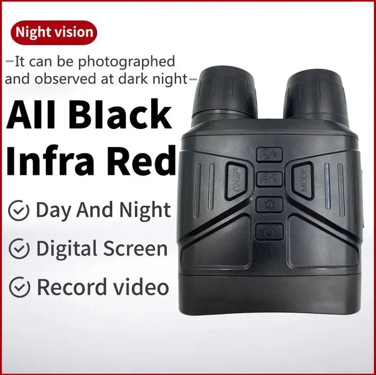 Night Vision - Night Vision With Infrared - Thermal Imaging Night Vision - 5x Zoom - HD