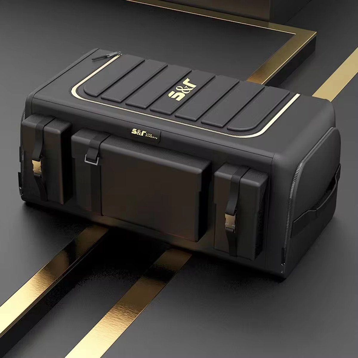 Auto Kofferbak Organizer XL - Opslag - Met Deksel - Waterdicht - Universele Auto Kofferbak Organizer - 70l - 60x30x30 - Opbergdoos - Oxford Doek - Opvouwbaar - Achterbak - Auto Accessoires