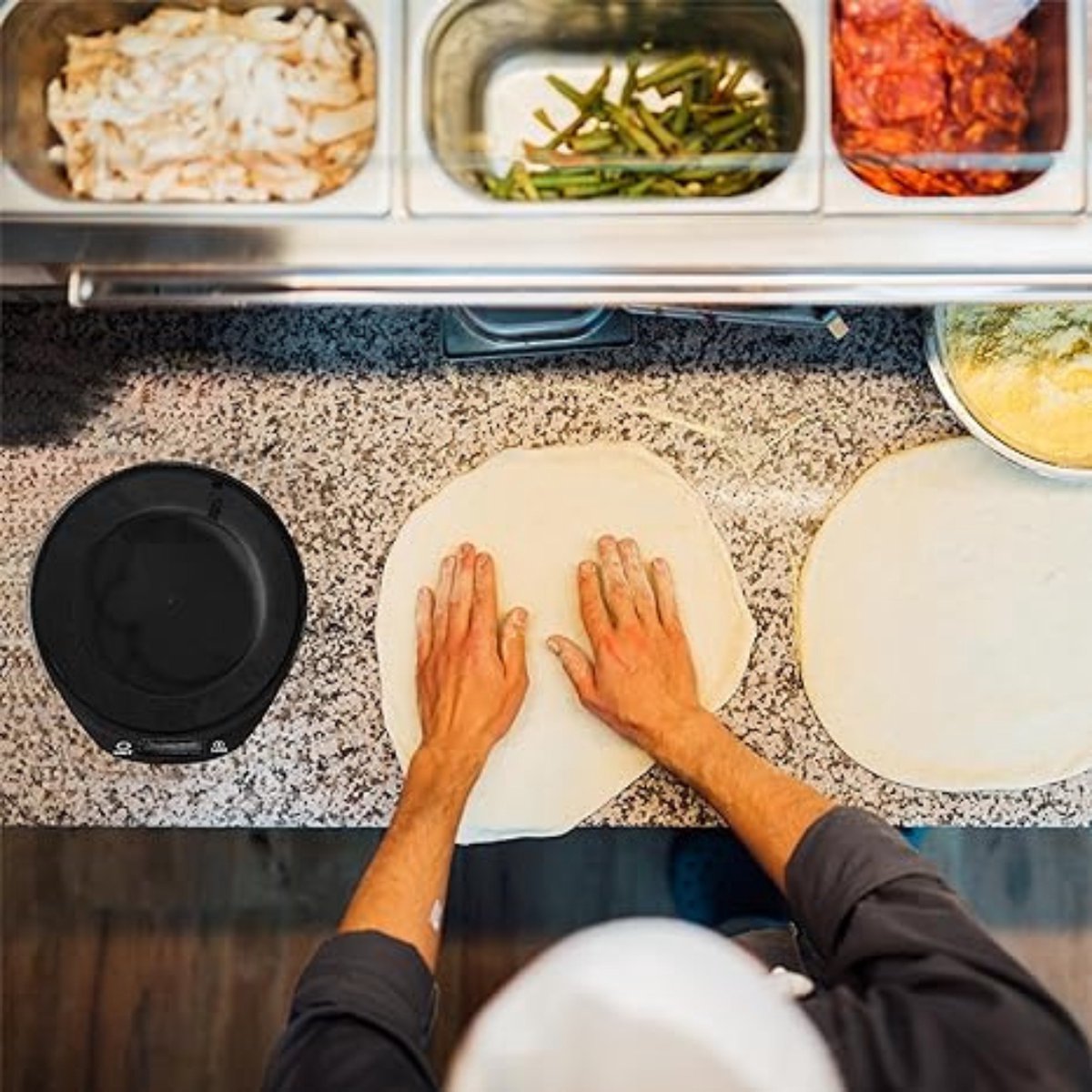 Keukenweegschaal Digitaal Met Kom - Elektrische Keukenweegschaal Tot 5 kg - Precisieweegschaal - Keukenweegschaal Met Kom Van 1,4 l - LCD-Display