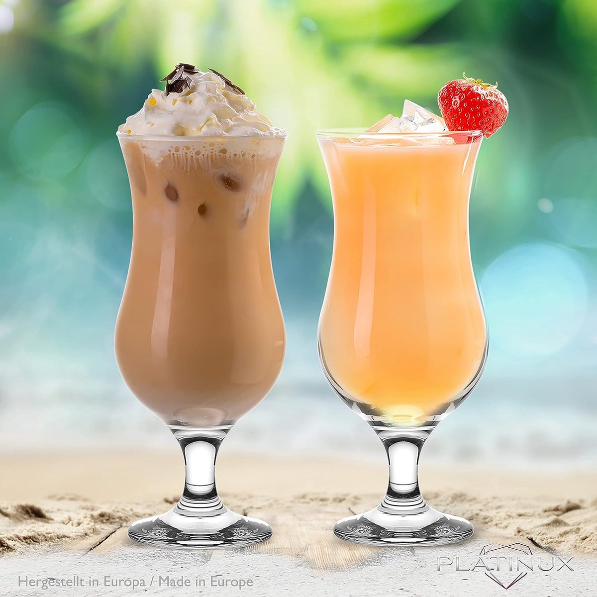 Cocktailglazen 400ml (max. 470ml) gemaakt van glas Set (6-Delig) Longdrinkglazen Partyglazen Milkshake Glas Groot