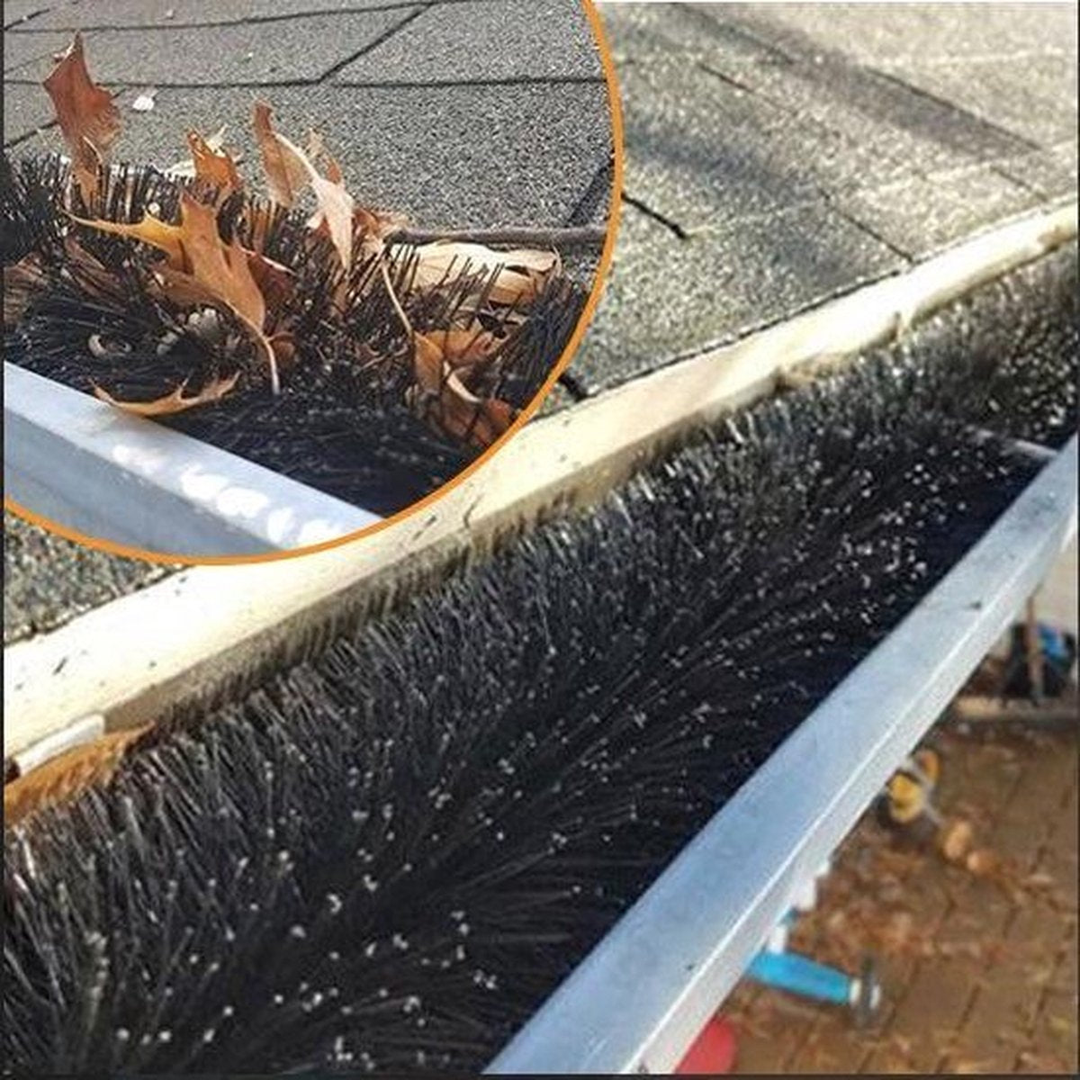 Gutter-Hedgehog - Gutter Brush - 12 m Long - diameter approx. 12 cm.