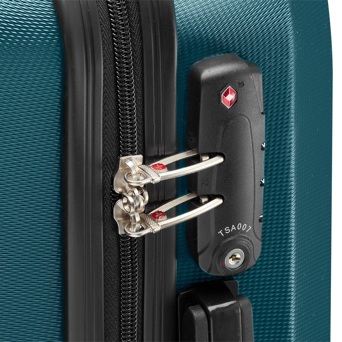 Swiss - Lausanne - Handbagage koffer - 4 Wielen - TSA-Cijferslot - Groen