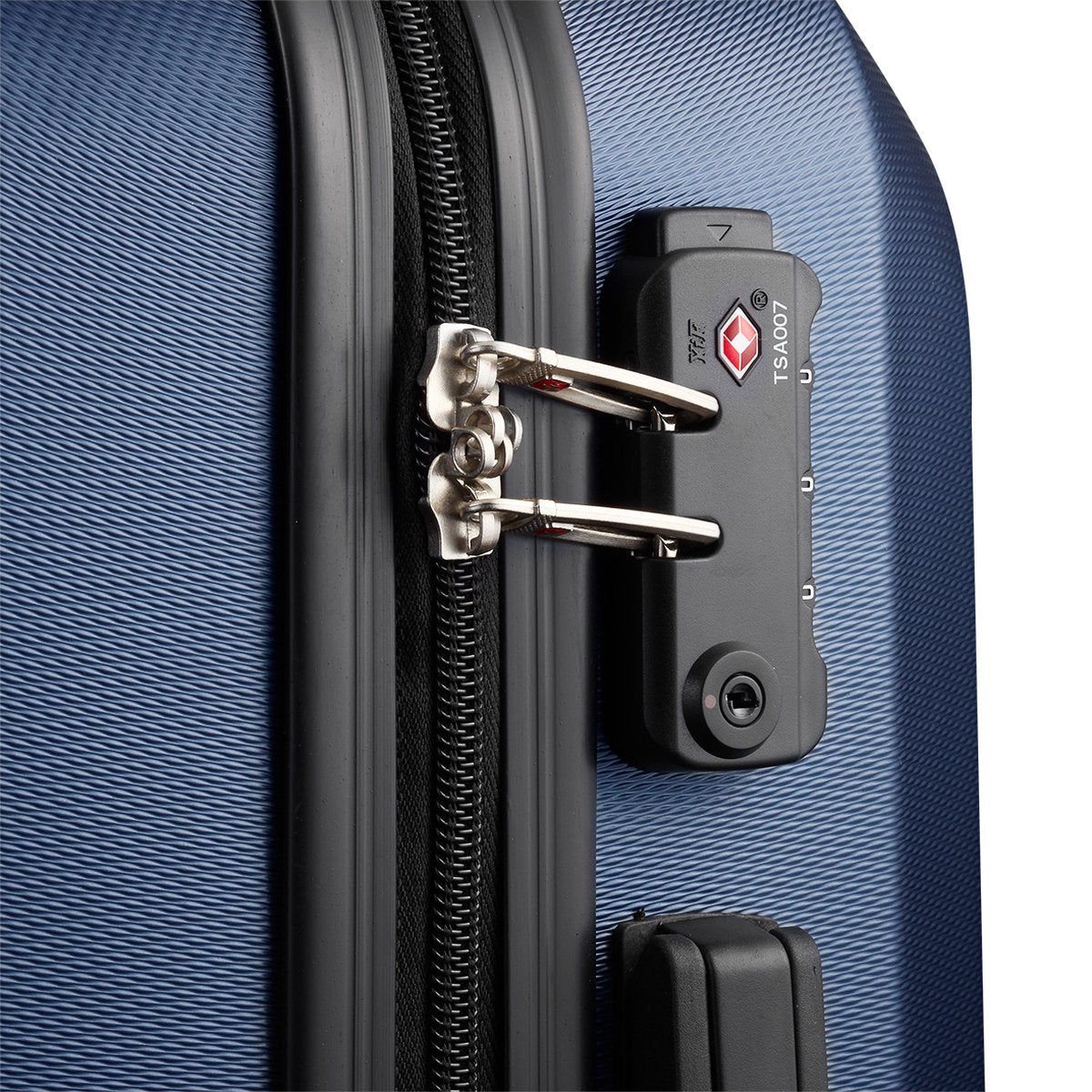 Swiss - Lausanne - Handbagagekoffer - 4 Wielen - TSA-Cijferslot - Blauw