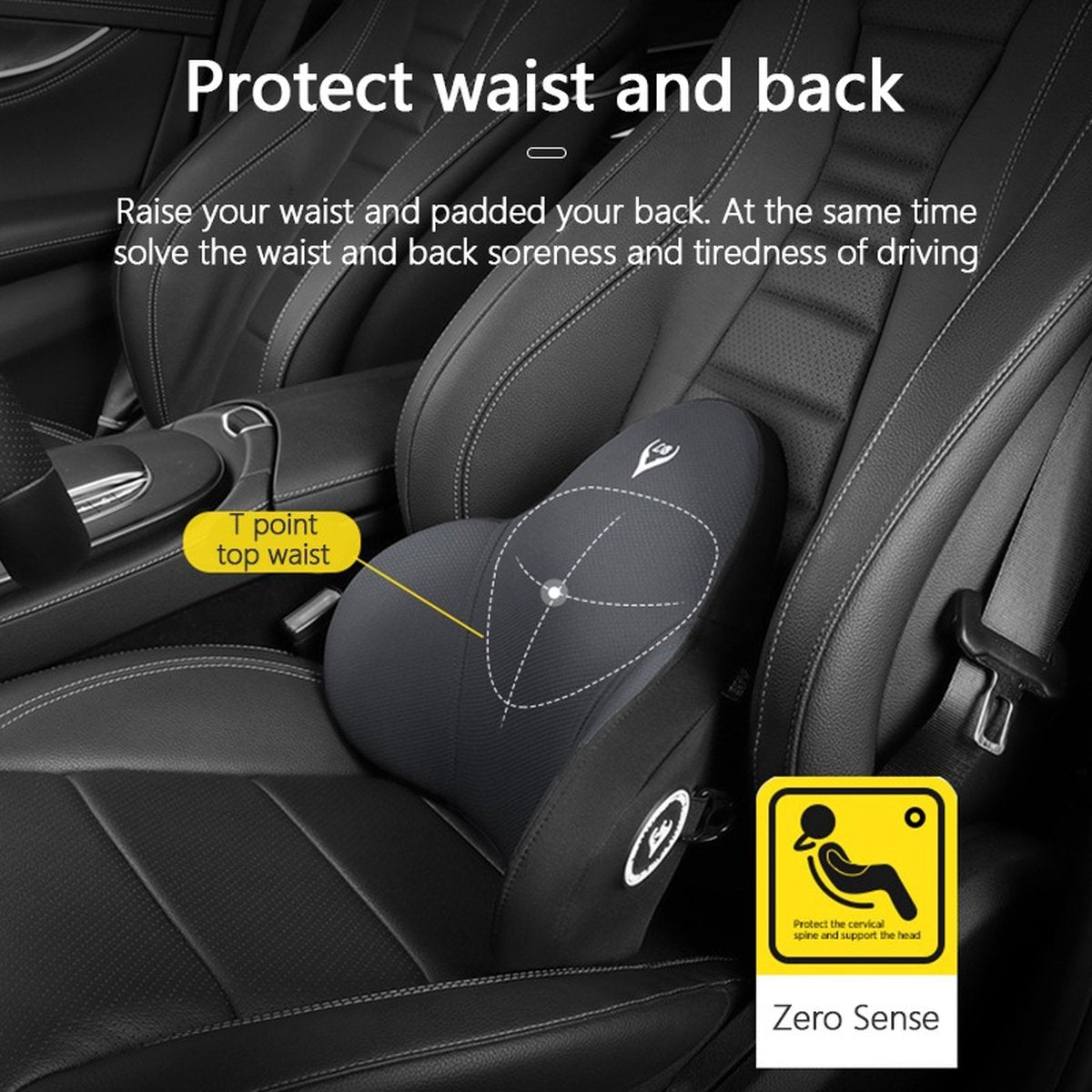 Autonekkussen Set Intelligente Massagekussen Auto Ondersteuning Lumbaal Kussen Hoofdsteun Rugkussen Ontspan In Auto
