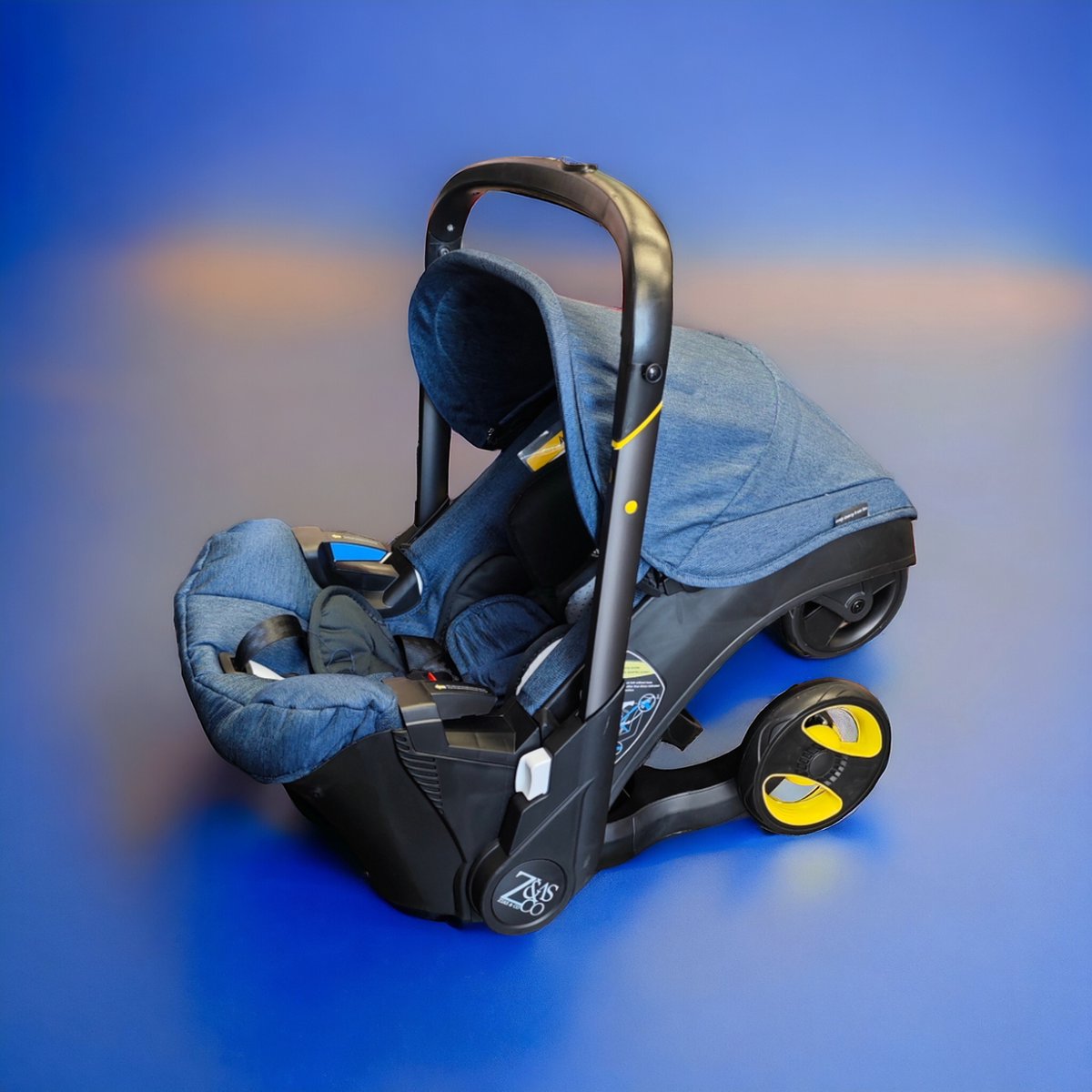 Luxe 3-in-1 kinderwagen - kinderwagen - wandelwagen - autostoeltje - buggy - opvouwbaar - blauw - 0-24 maanden