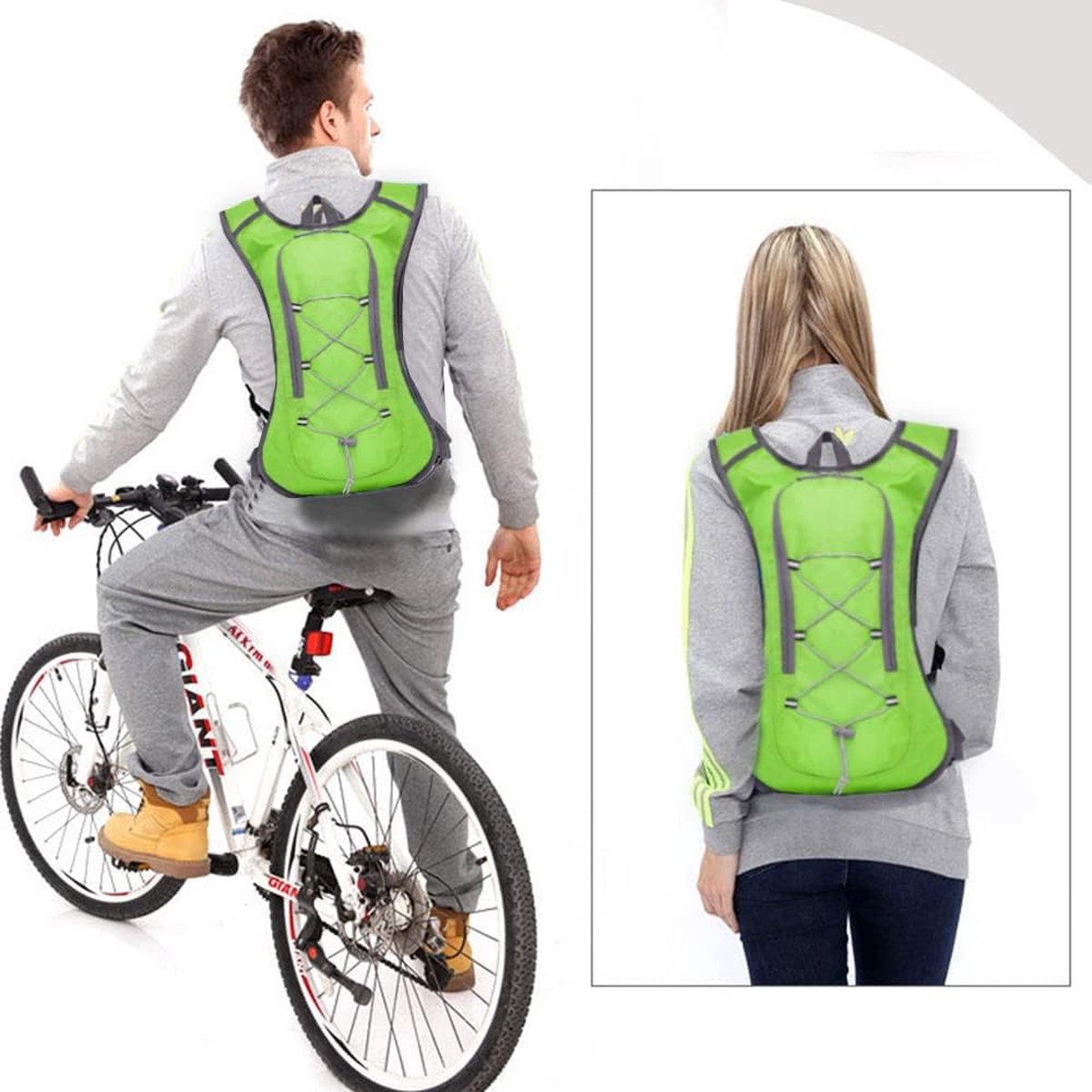 MTB-rugzak, fietsrugzak, waterdichte rugzakken, ultralichte sportrugzak voor fietsen, hardlopen, kamperen