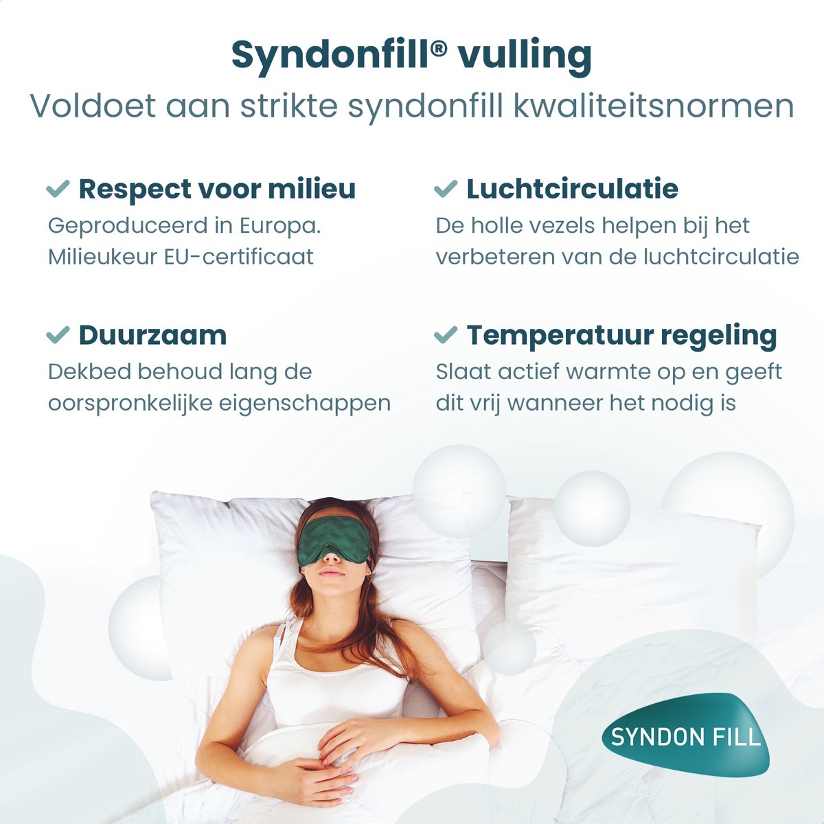 Luxe 4-seizoenen dekbed 200 x 220 - Hotelkwaliteit - Antiallergisch - Zomerdekbed & Winterdekbed