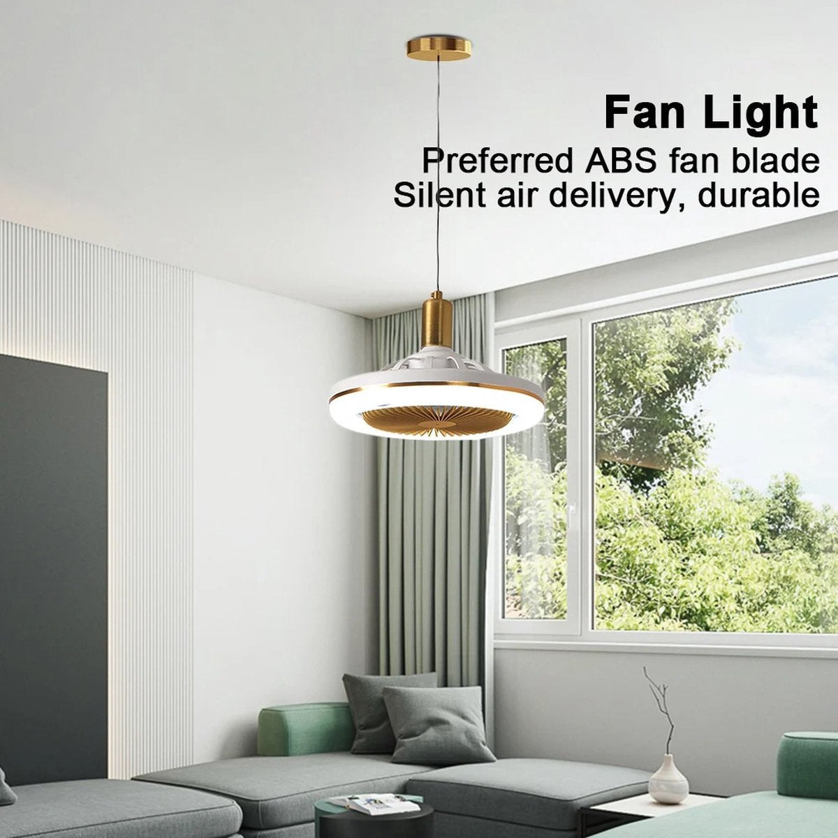 Ceiling fan Bedroom - Ceiling lamp With fan - Ceiling fan With light - Fan - Ceiling fan Remote control - Gold