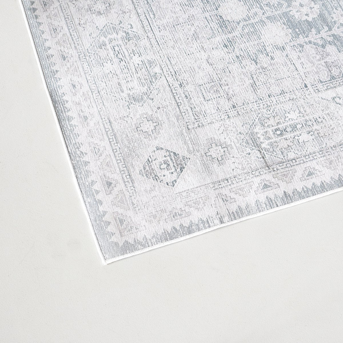 Vloerkleed vintage 200x300cm wit grijs Perzisch oosters tapijt