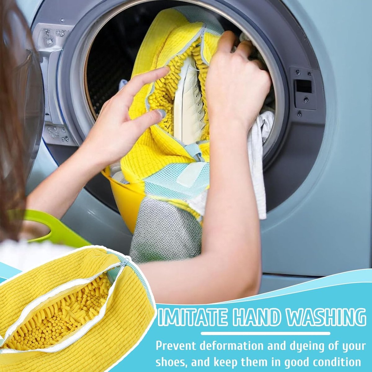 Waszak Schoenen, Schoenenzak Wasmachine, Schoenenwaszak Wasmachine, Waszak Schoenenzak, Schoenenwaszak, 1 Stuk Wasschoenenzak voor Sneakers Verhoogde wrijving binnenin