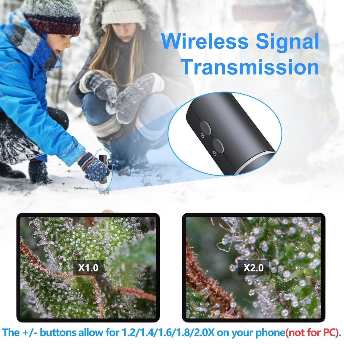 Microscope - Science - Digital Microscope - Incl. Camera - Smartphone compatible - Electric