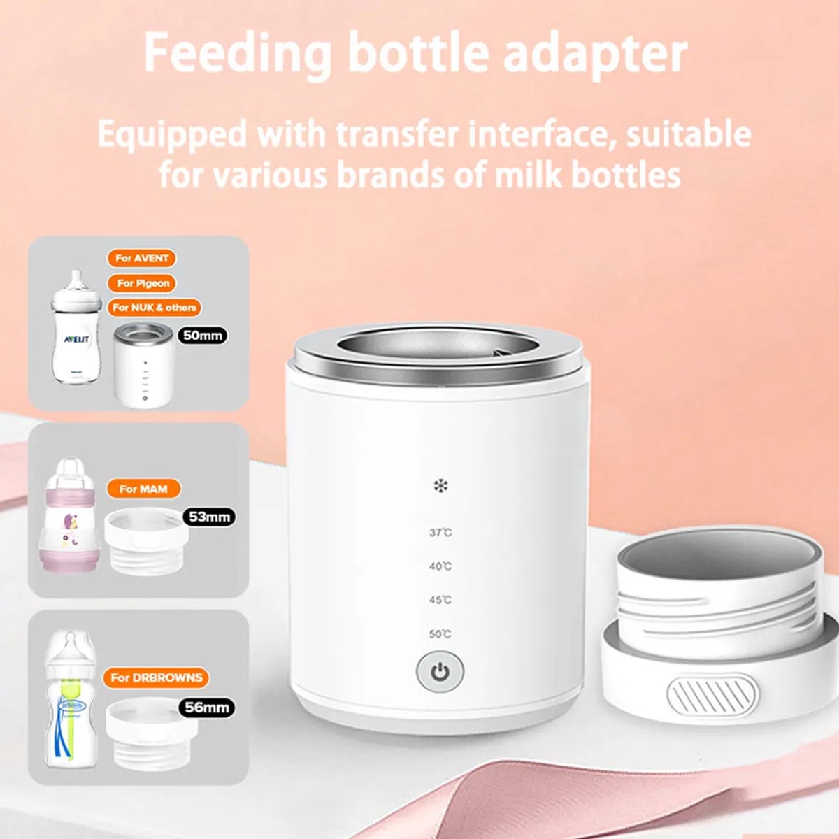 Bottle Warmer N1 - Portable Bottle Warmer - Electric Storage Type Baby Bottle Warmer - Bottle Warmer - White
