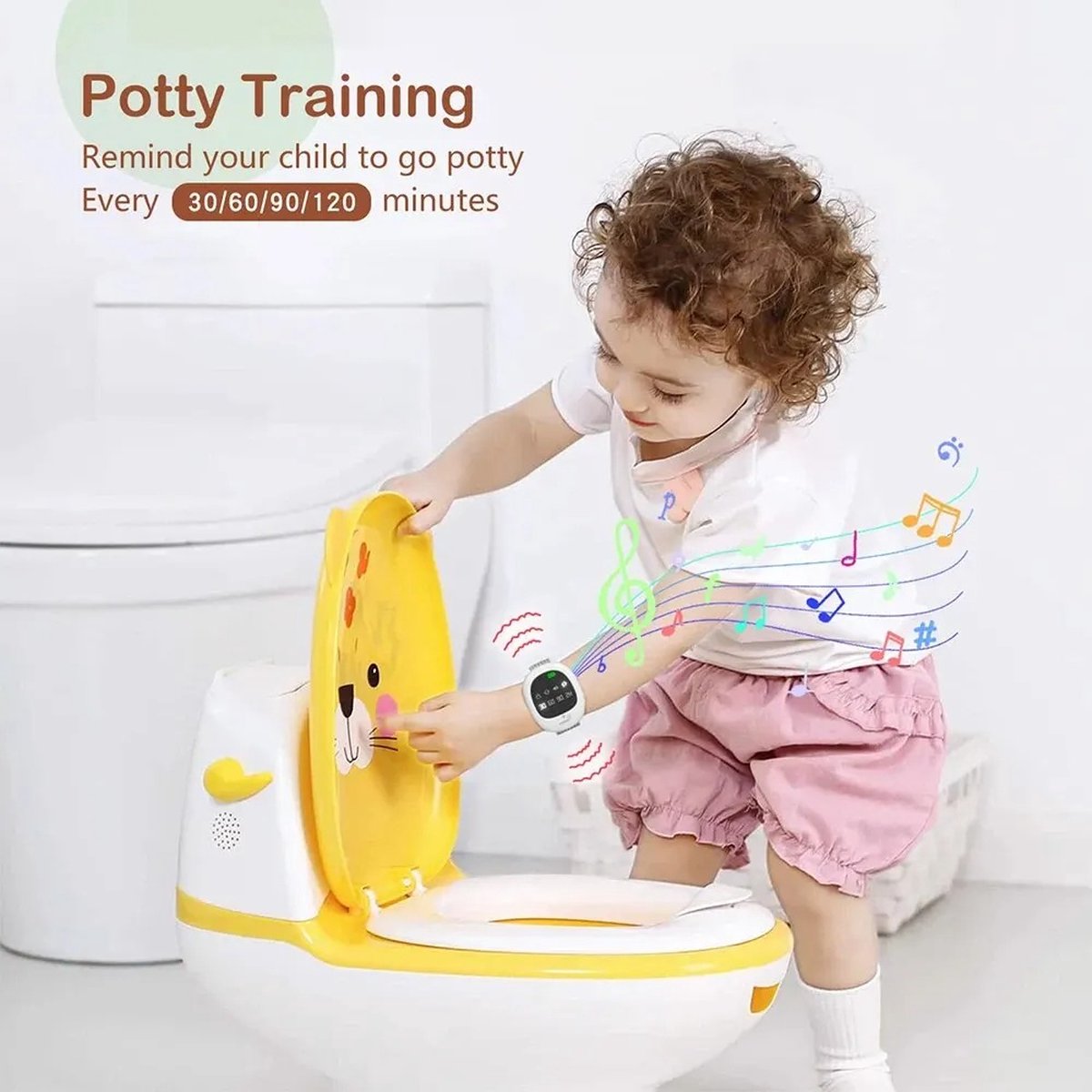 Wireless Anti-Bedwetting Alarm 2-In-1 Upgraded Enuresis Urine Vibration Timer With Optional Music And Volume Control Potty Training Stops Bedwetting