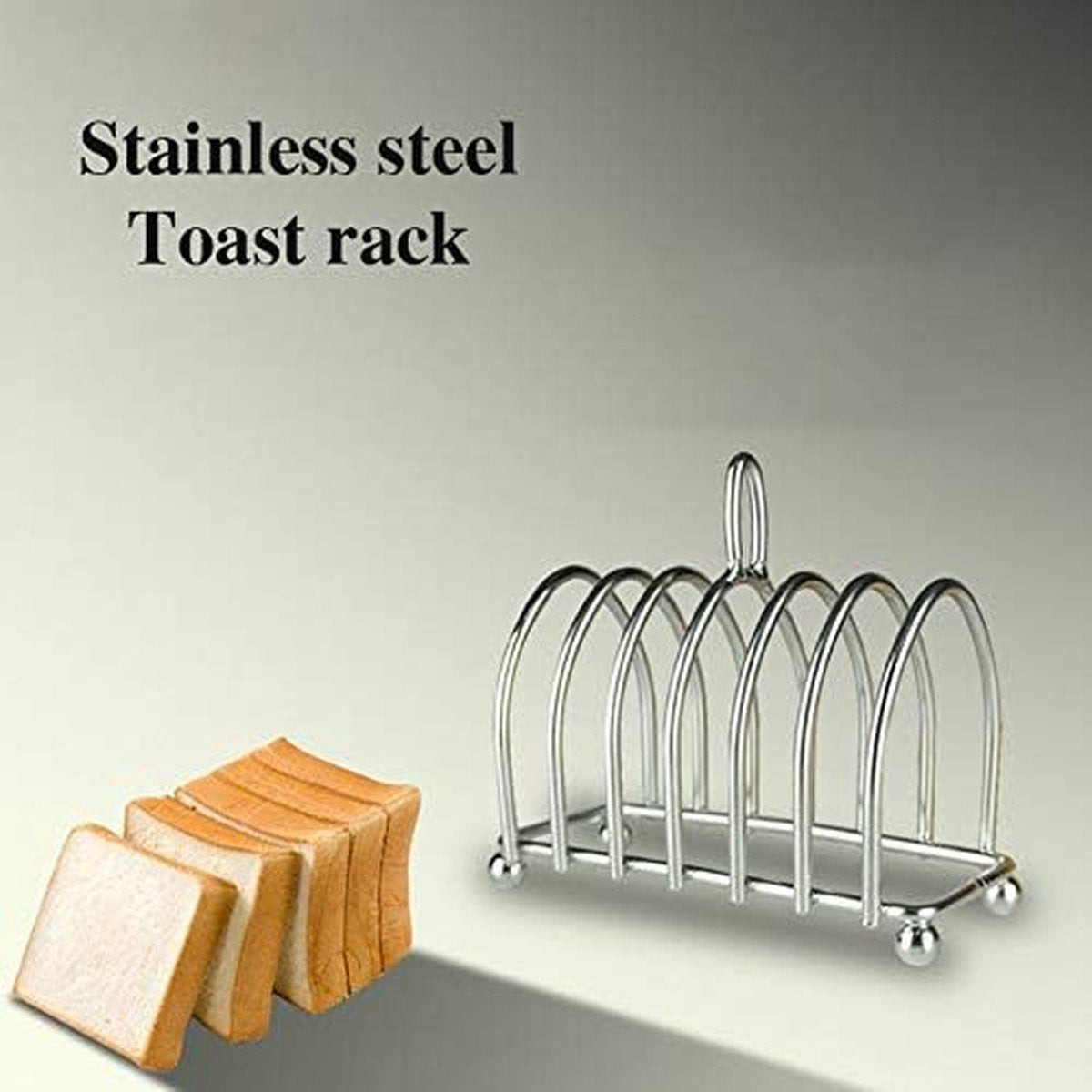 Toast Rack Toast koelrooster voor 6 sneetjes brood, toastrek, keuken, pannenkoekenrek, toastbroodrek, ontbijtaccessoires