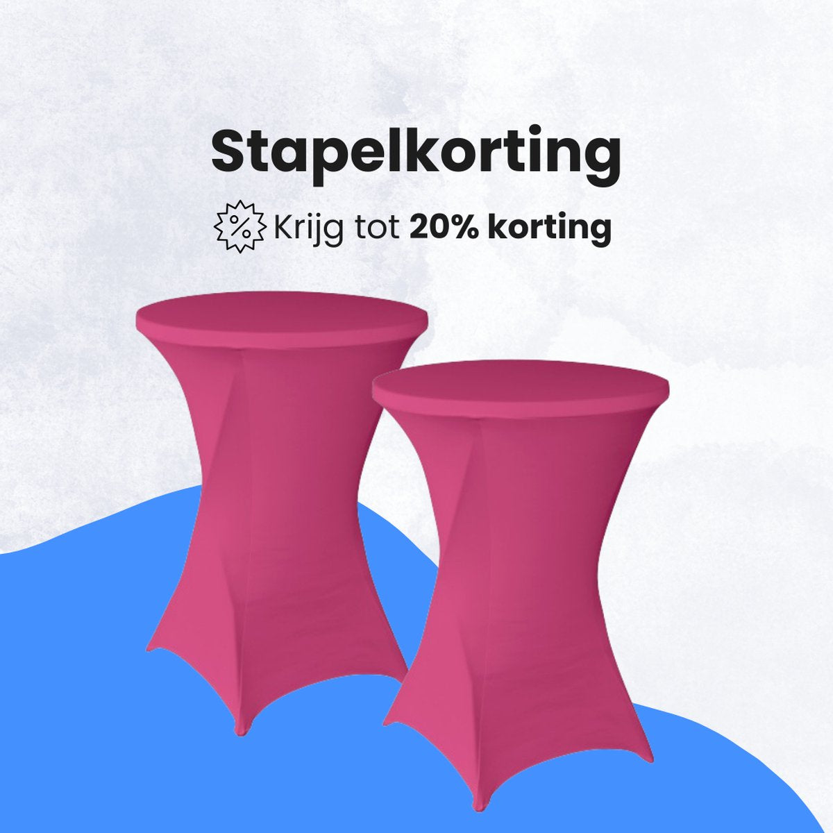 Statafelrok Roze 4x – Extra dik & Sterk - Ø80-85 x 110 cm – Tafelhoezen voor Statafel – Partytafel Tafelrok – Stretch 4 stuks Statafelhoes - Sta Tafel Hoes - Staantafelhoes – Trouwerij - Robuust en weerbestendig – Cocktailparty