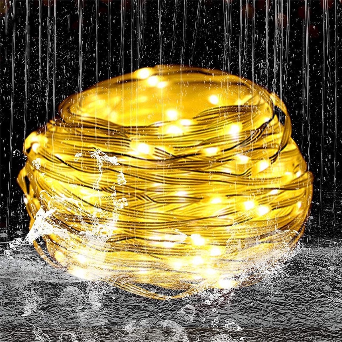 String of Christmas Lights - 50 Meter - Warm White - For Outdoor Use
