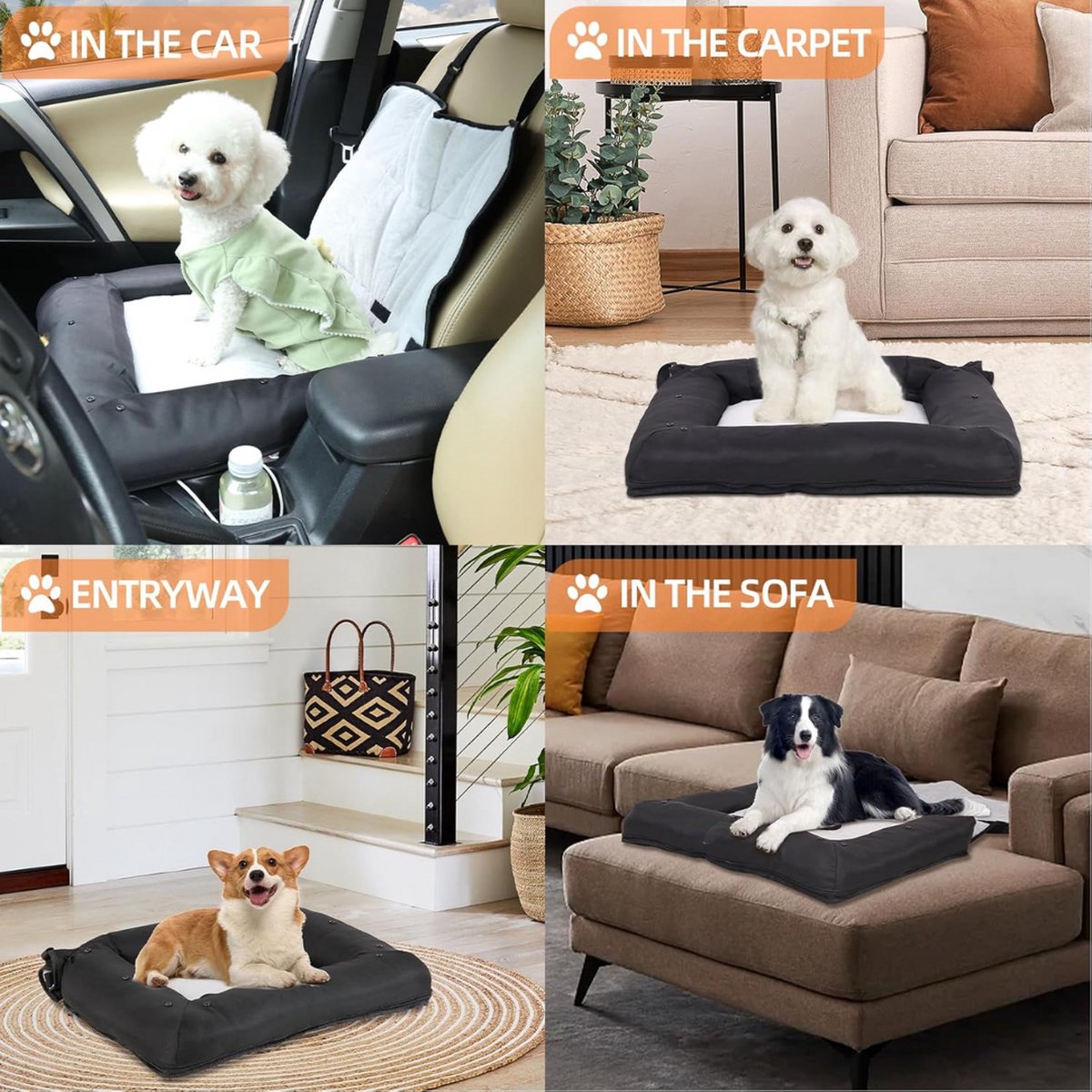 Hondenmand Auto - Autostoel Hond - Automand Hond - Hondenstoel Auto - Hondenmand Auto Achterbak - Hondenkussen Auto - Honden Mand Auto