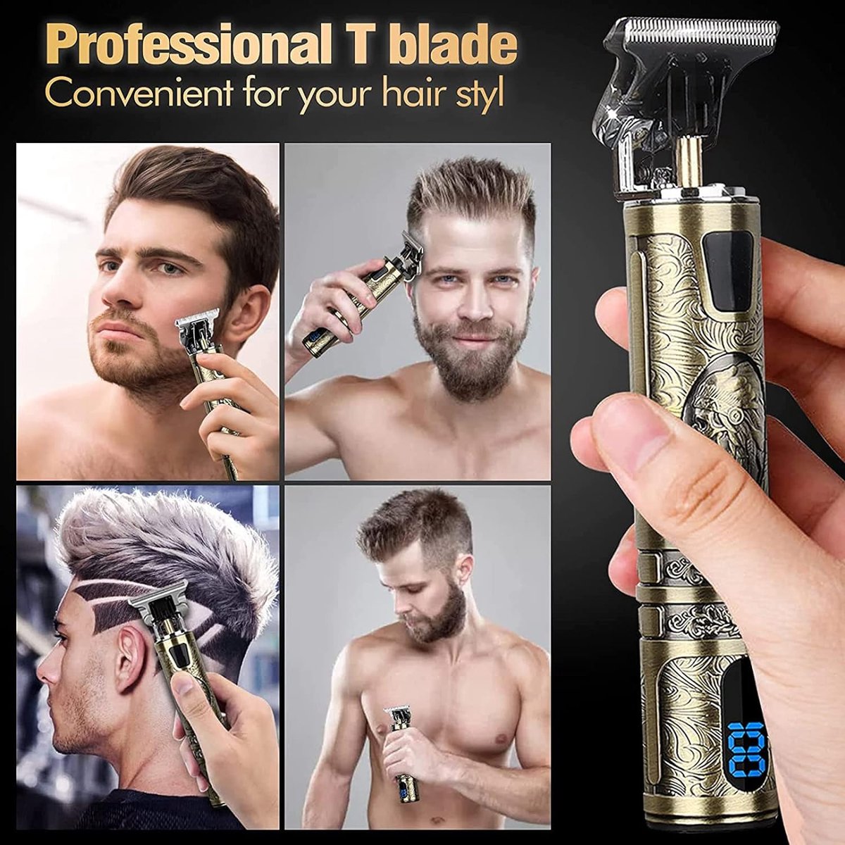 ShopGlobe - Baardtrimmer - Bodygroomer - Tondeuse - Baardtrimmer Mannen